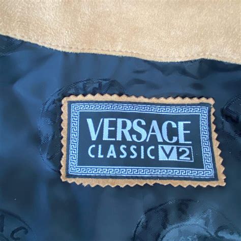 versace v2 classic ledermantel|V2 Versace Classic Jacket .